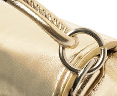 Bolsa Tiracolo Média Pedraria Dourada