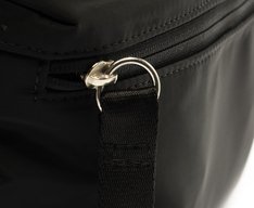 Mochila Média Nylon Estampa Interna Preta