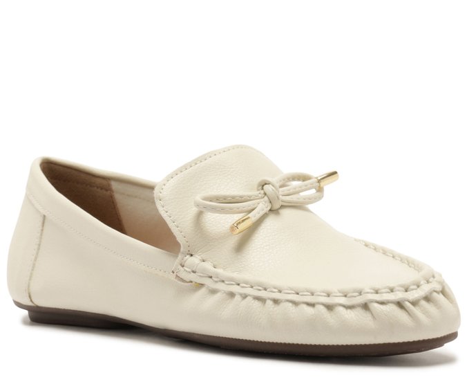Mocassim Gardena Laço Branco