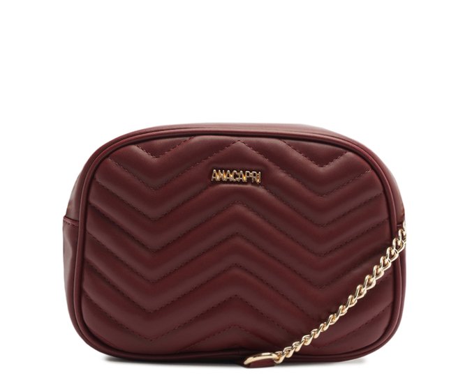 Bolsa Tiracolo Média Matelassê Zig Zag Bord