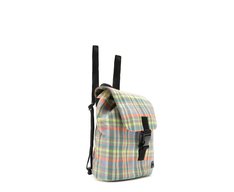 Mochila Média Xadrez Azul