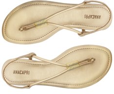 Rasteira Slim Metal Comfy Dourada