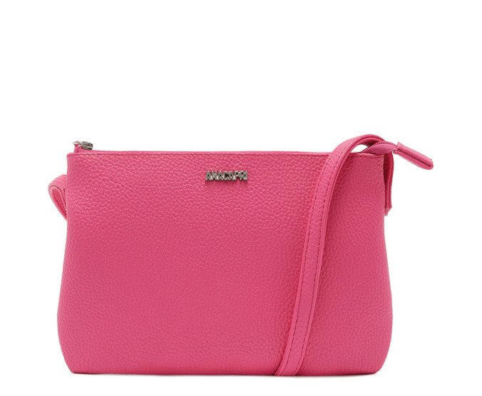 Bolsa Tiracolo Média Quadrada Básica Rosa