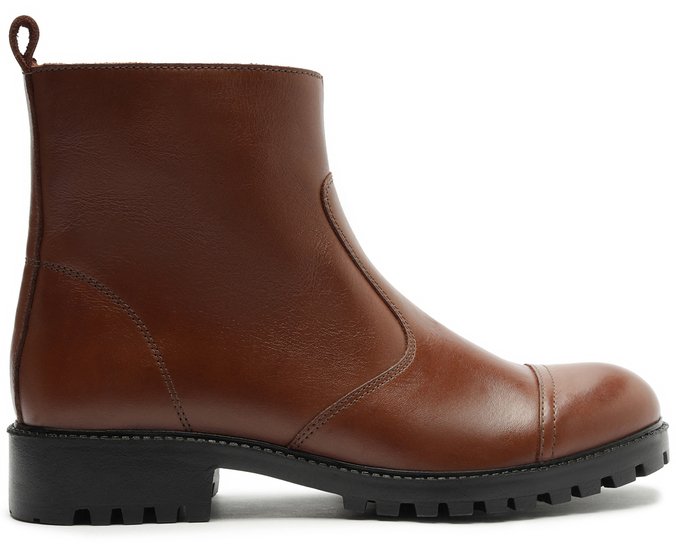 Bota Tratorada Couro Marrom Cinnamon