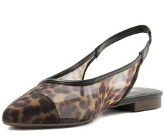 Sapatilha Slingback Telinha Animal Print