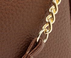 Bolsa Tiracolo Média Snake Marrom