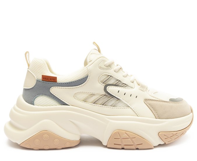 Tênis Chunky Vivi Branco e Azul