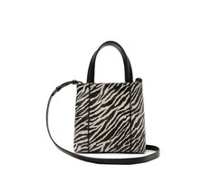 Bolsa Tote Média Madri Chaveiro Animal Print Zebra