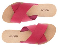 Rasteira Tiras Cruzadas Rosa