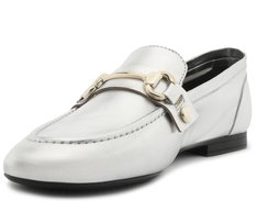 Mocassim Detalhe Removível Bridão E Pala Prata