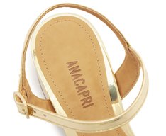 Sandália Dourada Specchio Laço Glam