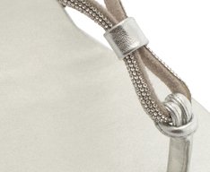 Rasteira Slim Glam Manta Prata