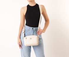 Bolsa Tiracolo Média Floater Gorgurão Branca