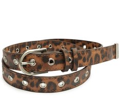 Cinto Fivela Ilhós Animal Print