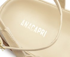 Papete Tiras Trançadas Tachas Branca