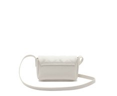 Bolsa Tiracolo Pequena Matelassê Triangular Envelope Branca
