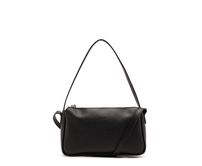 Bolsa Tiracolo Média Monocolor Preta