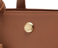 Bolsa Tote Média Com Porta-Cartão Marrom