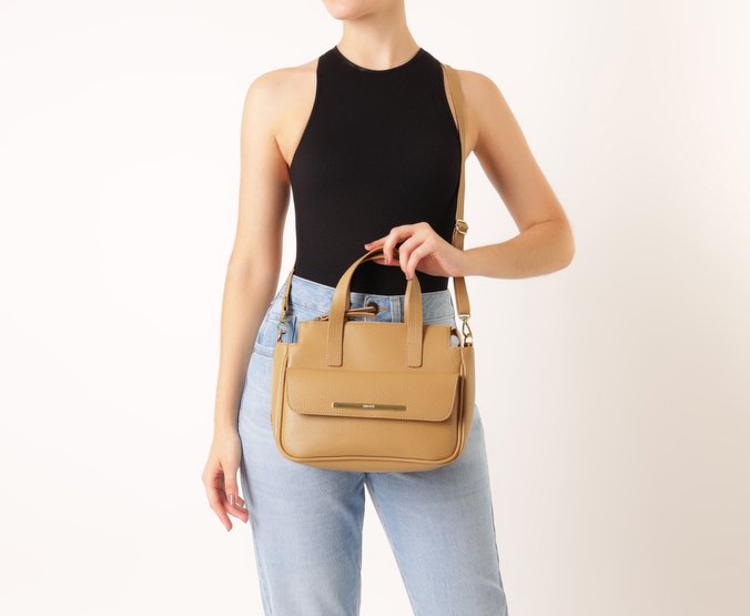 Bolsa Tote Média Valentina Bege