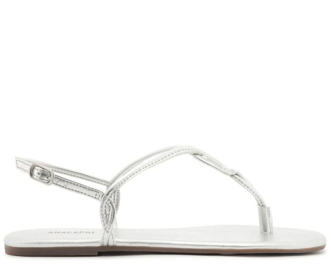 Sandália Slim Prata Silver