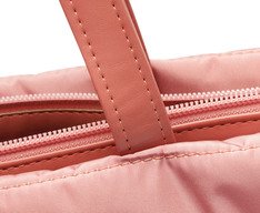 Bolsa Shopping Rosa Grande Fluffy Nylon