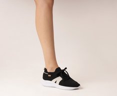 Tênis Knit Sporty New Ana Preto