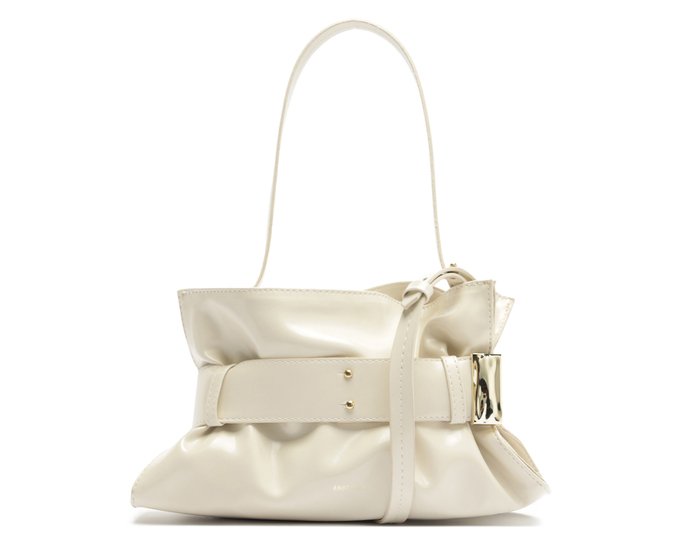 Bolsa Tiracolo Grande Belted Branca