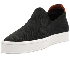 Tênis Slip On Knit Riscado Preto
