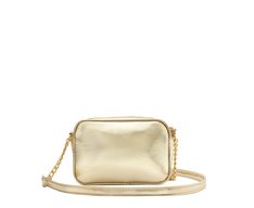 Bolsa Tiracolo Pequena Essencial Dourada