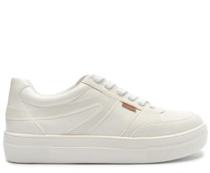 Tenis Branco Recorte Vinil Transparente Ayla