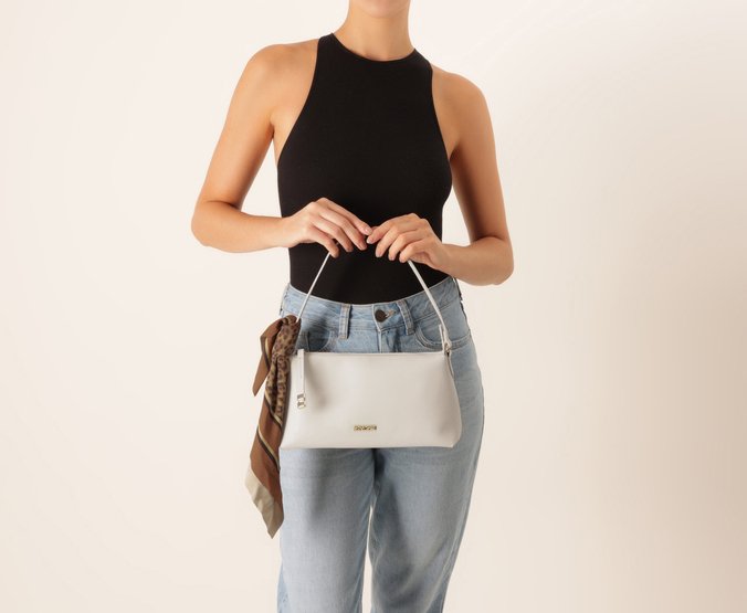 Bolsa Tiracolo Pequena Elegancy Branca