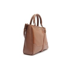 Bolsa Tote Média Snake Marrom