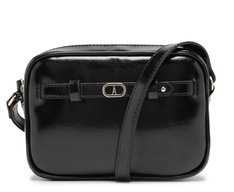 Bolsa Tiracolo Média Madri Verniz Preta
