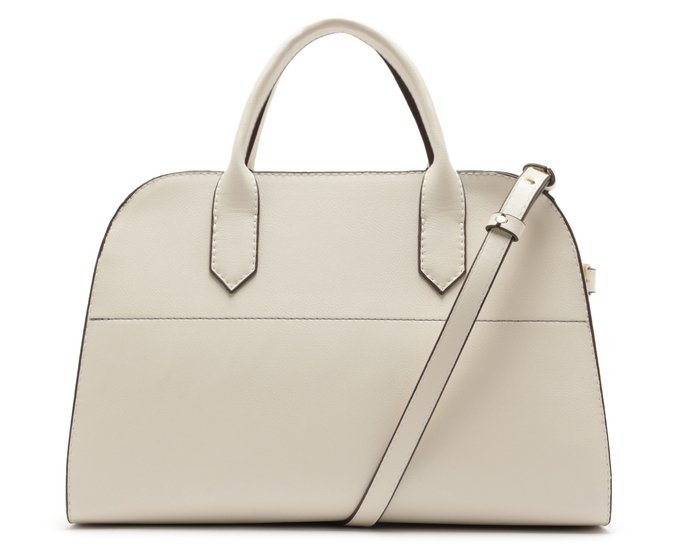 Bolsa Tote Grande Zíper Helena Branca