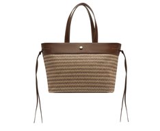 Bolsa Shopping Grande Natural Palha Marrom