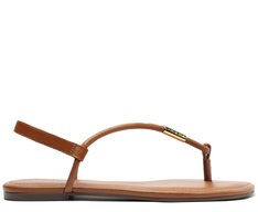 Sandália Slim Metal Comfy Marrom