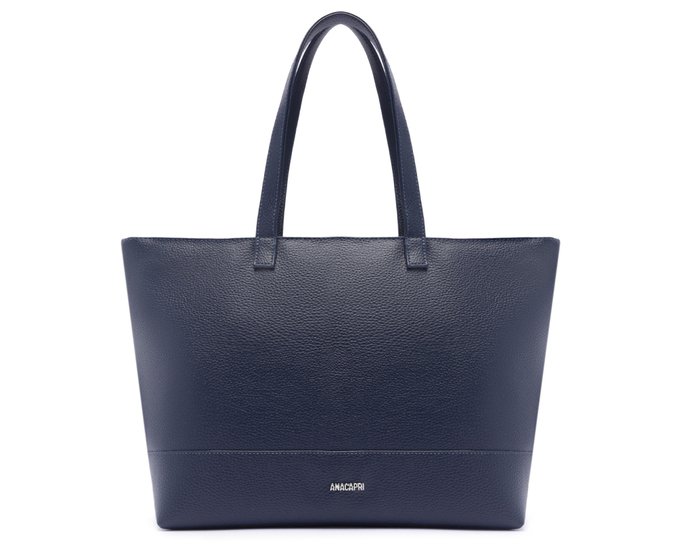 Bolsa Shopping Grande Sofisticada Azul