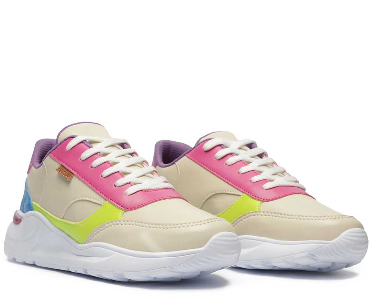 Tenis store chunky colorido