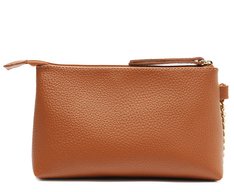 Necessaire Chaveiro Corrente Marrom