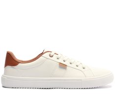 Tênis Basic Branco e Marrom