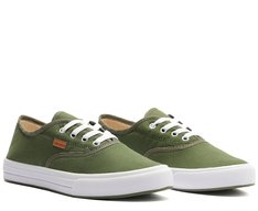 Tênis Sola Texturizada Livia Com Listra Verde