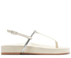 Papete Slim Tira Glam Branca