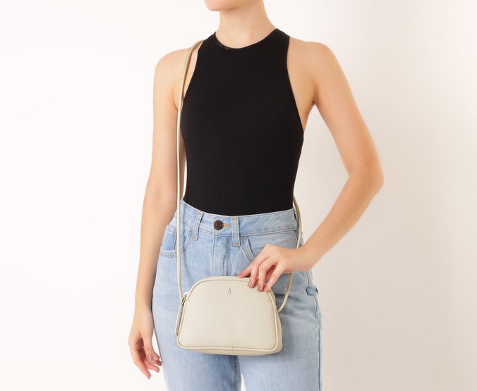 Bolsa Tiracolo Pequena Mono Branca