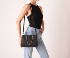 Bolsa Tote Média Amelie Preta