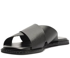 Rasteira Tiras Cruzadas Comfy Preta