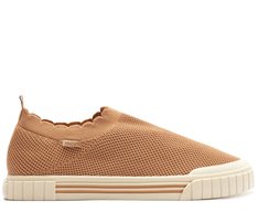 Tênis Slip On Knit Nuvem Alê Bege