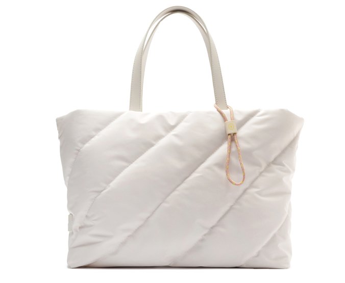 Bolsa Shopping Grande Fluffy Nylon Branca