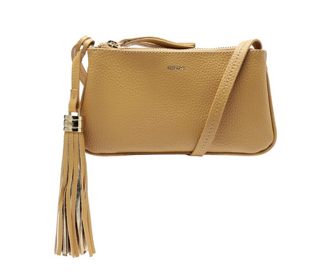 Bolsa Tiracolo Média Tassel Charme Bege