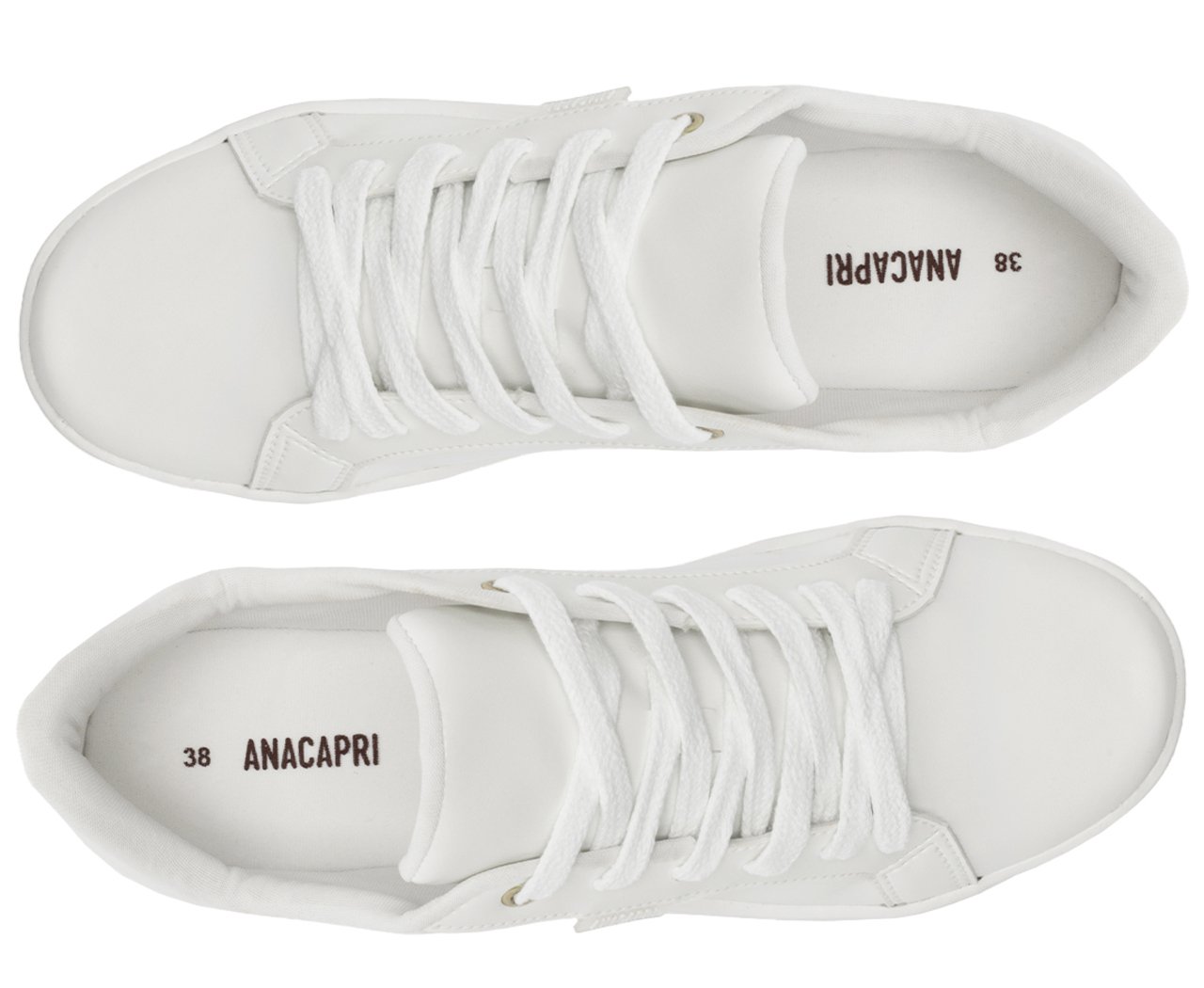 Tênis Sola Alta Listra Lateral Branco | Anacapri