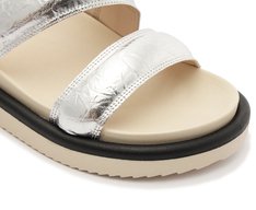 Papete Tiras Puffer Olivia Prata